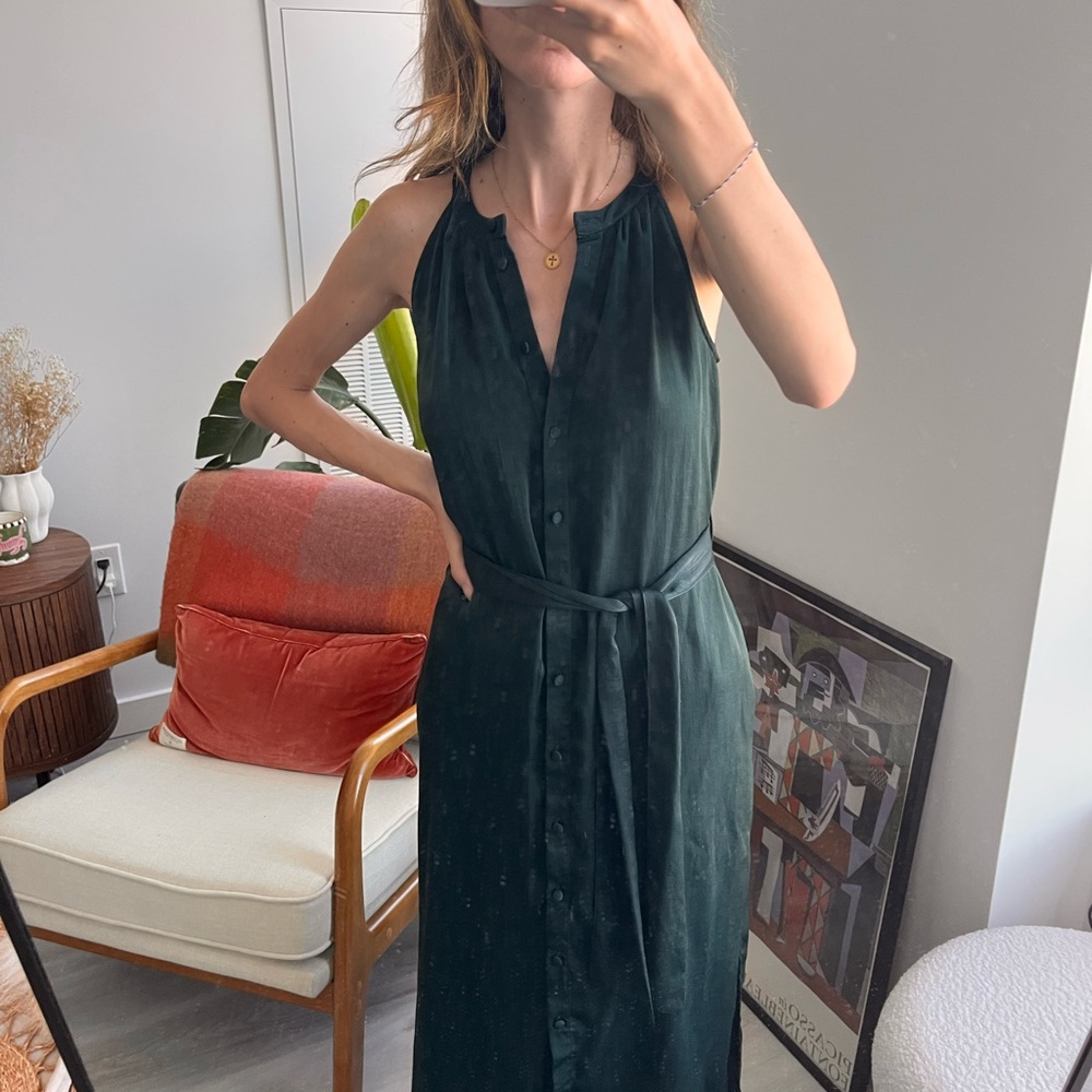 Zara Dark Green Maxi Dress
